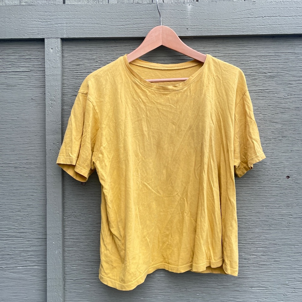 Pansy Co yellow cotton tee
